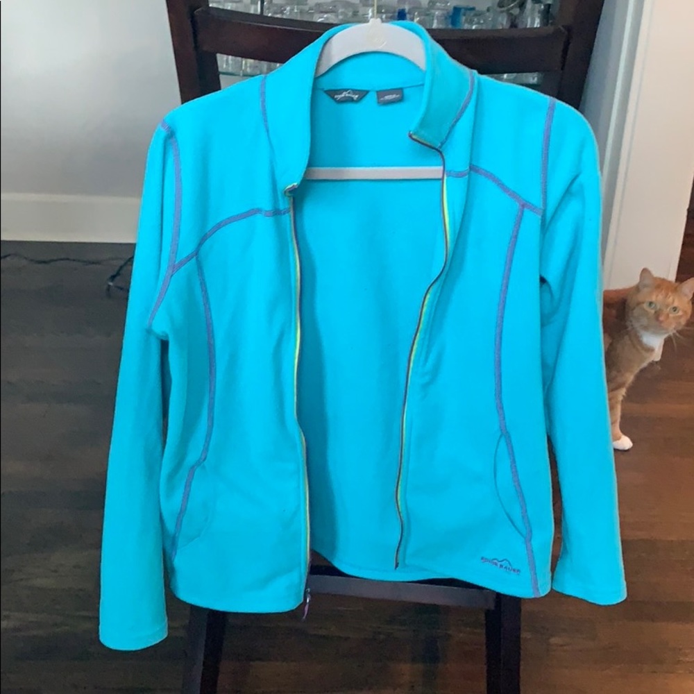 Electric Blue Light Workout Jacket - image 1